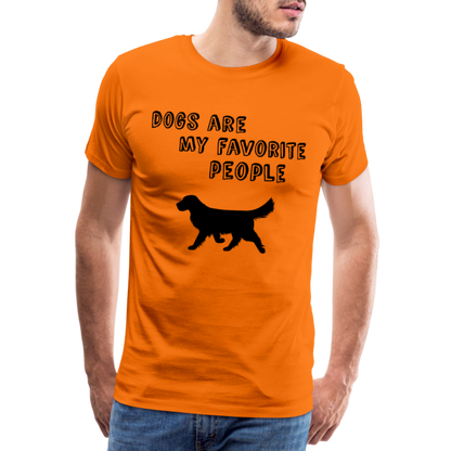 Männer Premium T-Shirt - Favorite Dog - Orange