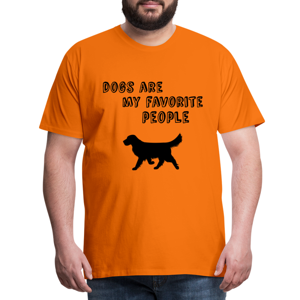 Männer Premium T-Shirt - Favorite Dog - Orange