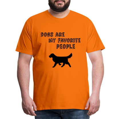 Männer Premium T-Shirt - Favorite Dog - Orange