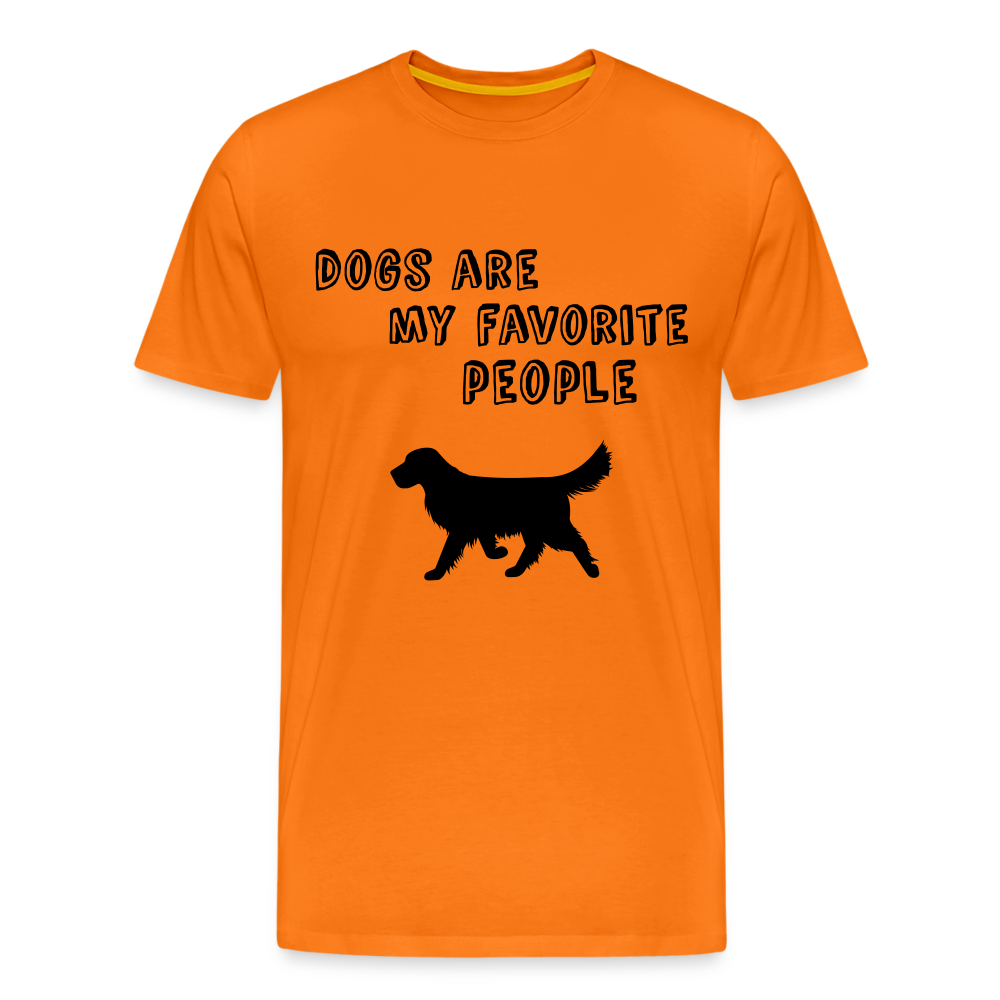 Männer Premium T-Shirt - Favorite Dog - Orange