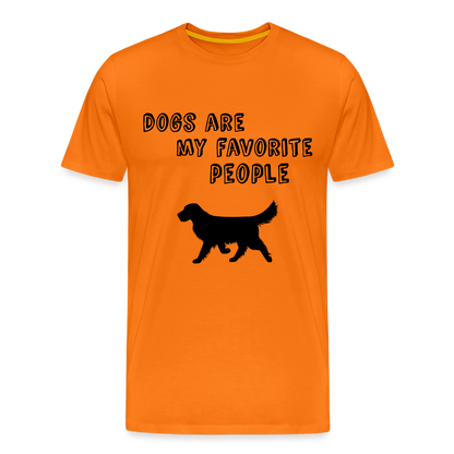 Männer Premium T-Shirt - Favorite Dog - Orange