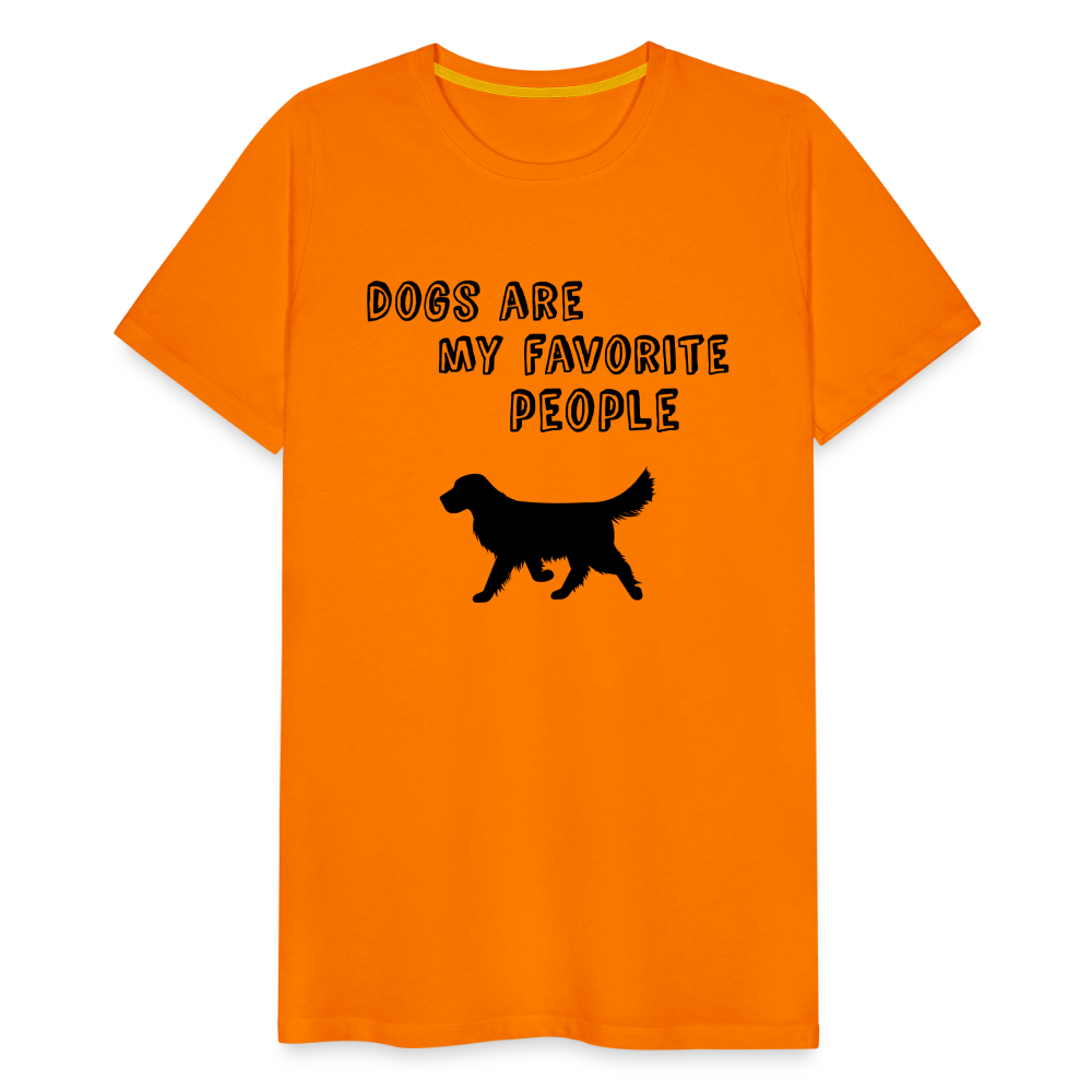 Männer Premium T-Shirt - Favorite Dog - Orange