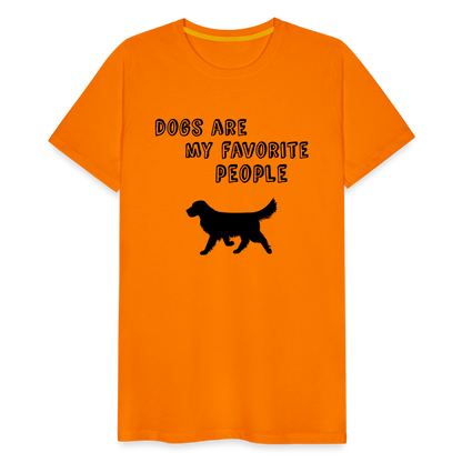 Männer Premium T-Shirt - Favorite Dog - Orange