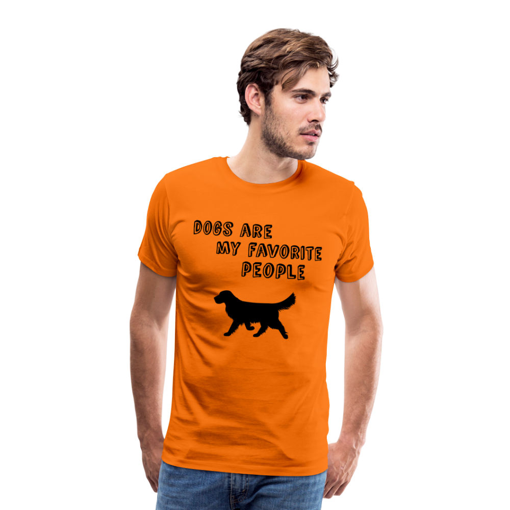 Männer Premium T-Shirt - Favorite Dog - Orange