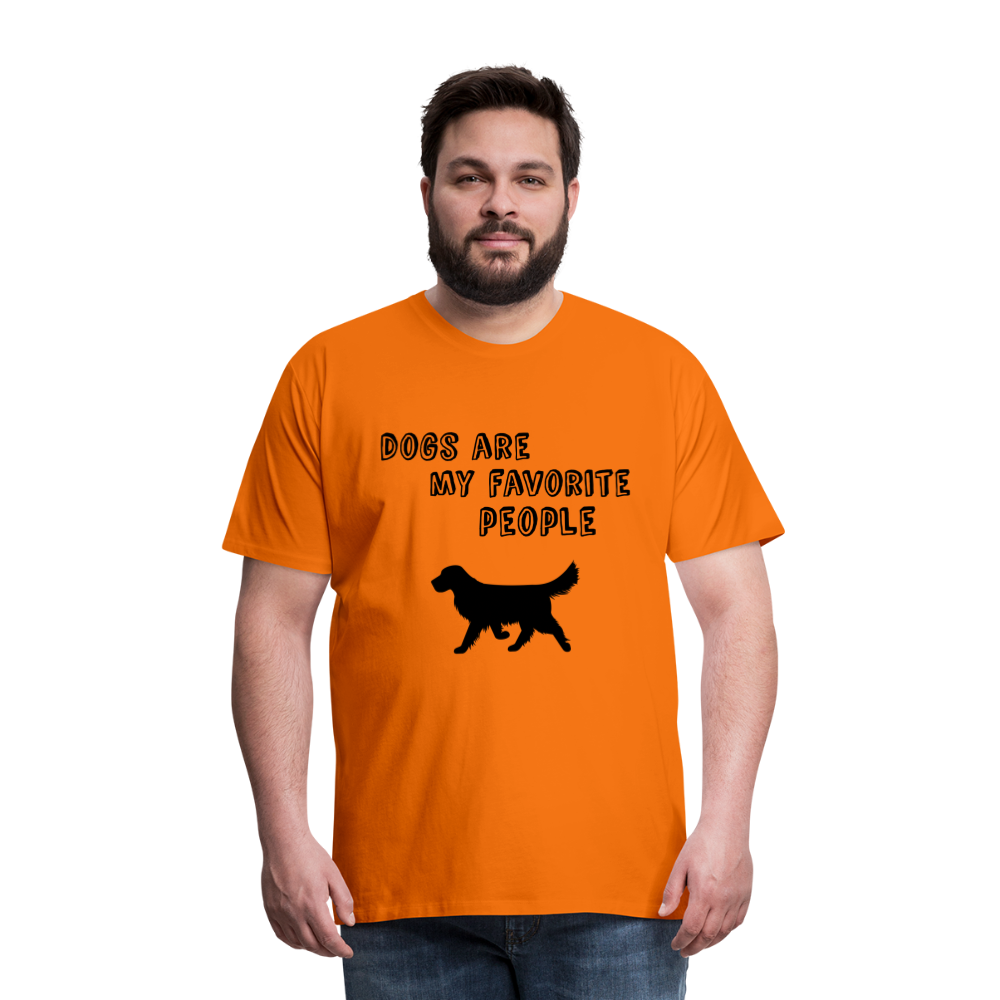 Männer Premium T-Shirt - Favorite Dog - Orange