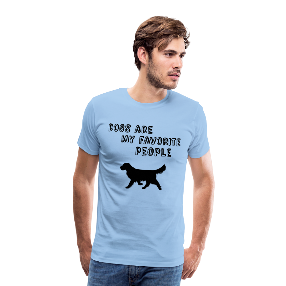 Männer Premium T-Shirt - Favorite Dog - Sky