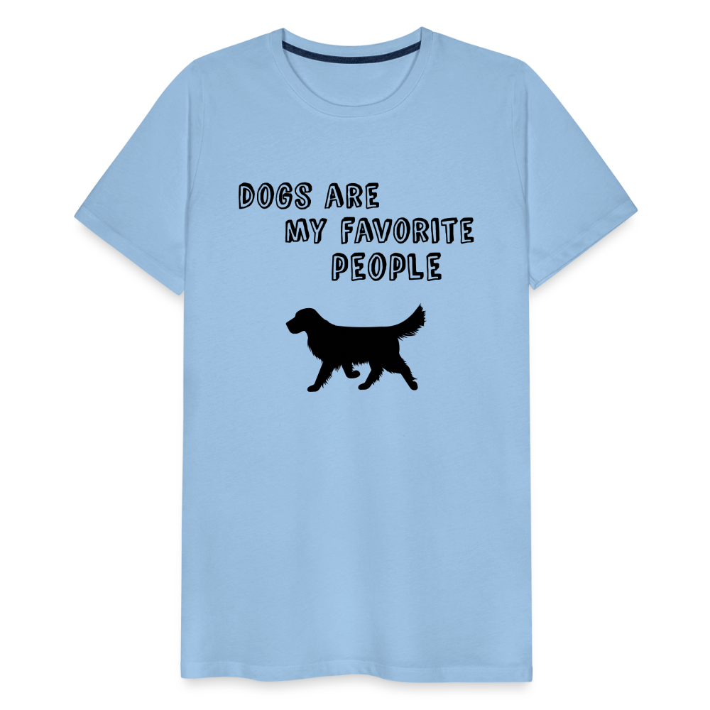 Männer Premium T-Shirt - Favorite Dog - Sky