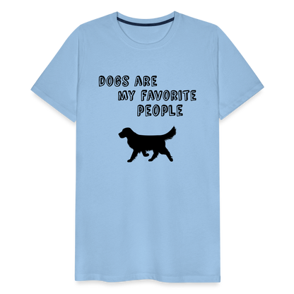 Männer Premium T-Shirt - Favorite Dog - Sky