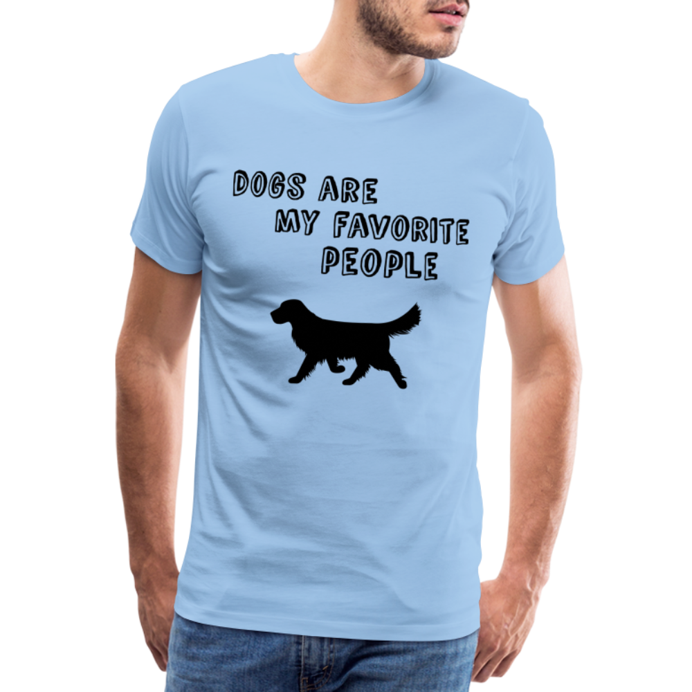 Männer Premium T-Shirt - Favorite Dog - Sky