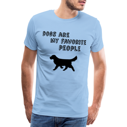 Männer Premium T-Shirt - Favorite Dog - Sky