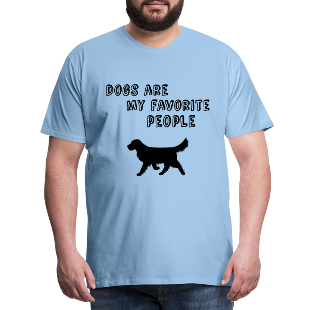 Männer Premium T-Shirt - Favorite Dog - Sky