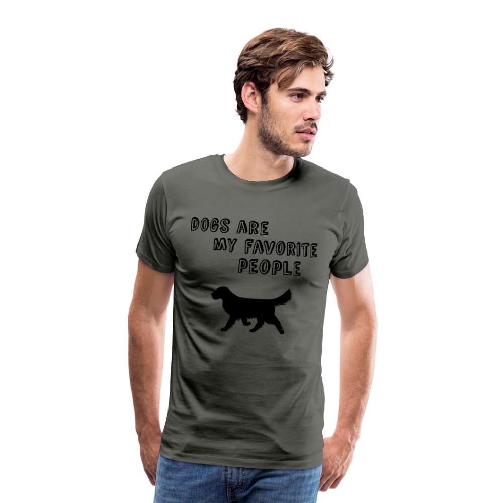 Männer Premium T-Shirt - Favorite Dog - Asphalt