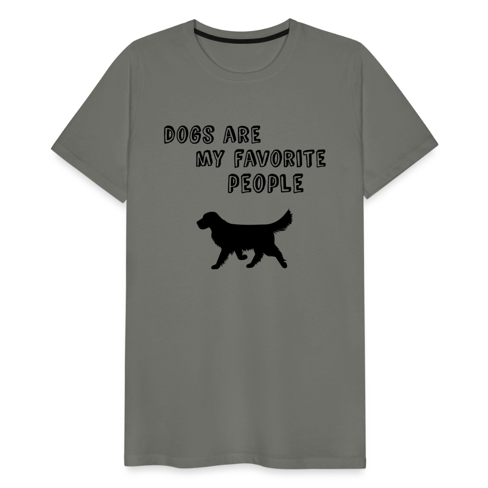 Männer Premium T-Shirt - Favorite Dog - Asphalt