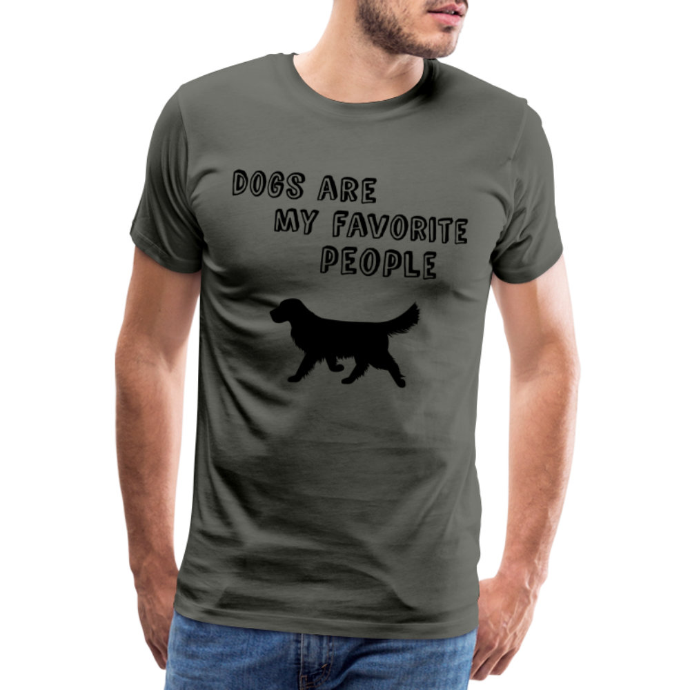 Männer Premium T-Shirt - Favorite Dog - Asphalt