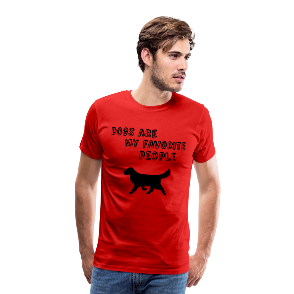 Männer Premium T-Shirt - Favorite Dog - Rot