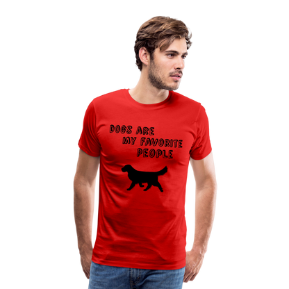 Männer Premium T-Shirt - Favorite Dog - Rot