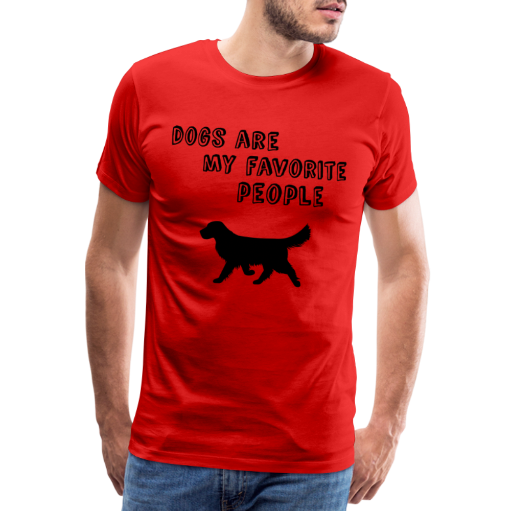 Männer Premium T-Shirt - Favorite Dog - Rot