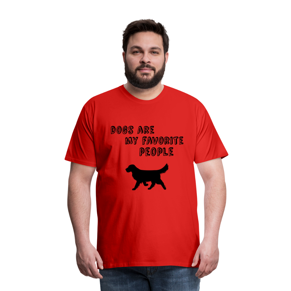 Männer Premium T-Shirt - Favorite Dog - Rot