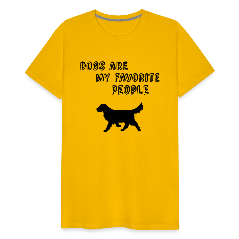 Männer Premium T-Shirt - Favorite Dog - Sonnengelb