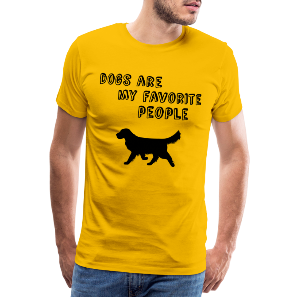 Männer Premium T-Shirt - Favorite Dog - Sonnengelb