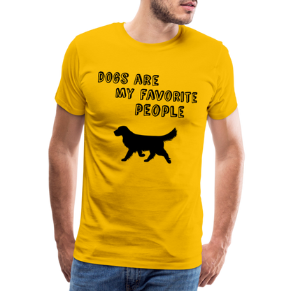 Männer Premium T-Shirt - Favorite Dog - Sonnengelb