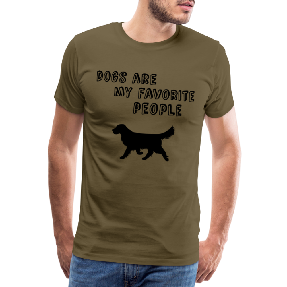 Männer Premium T-Shirt - Favorite Dog - Khaki