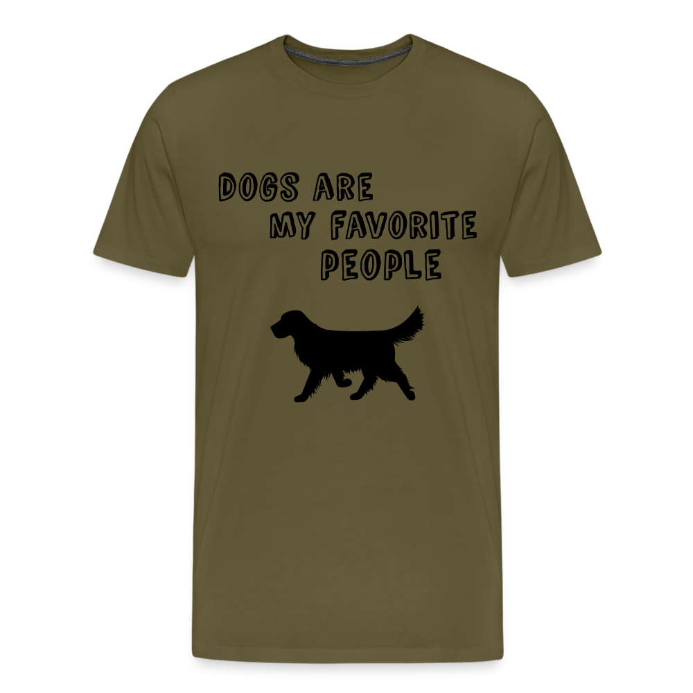 Männer Premium T-Shirt - Favorite Dog - Khaki