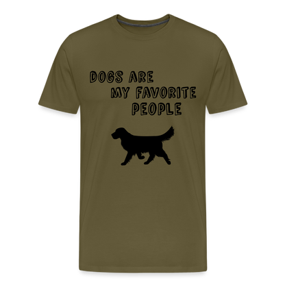 Männer Premium T-Shirt - Favorite Dog - Khaki