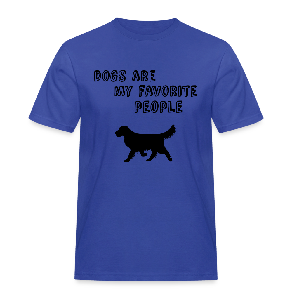 Männer Workwear T-Shirt - Favorite Dog - Royalblau