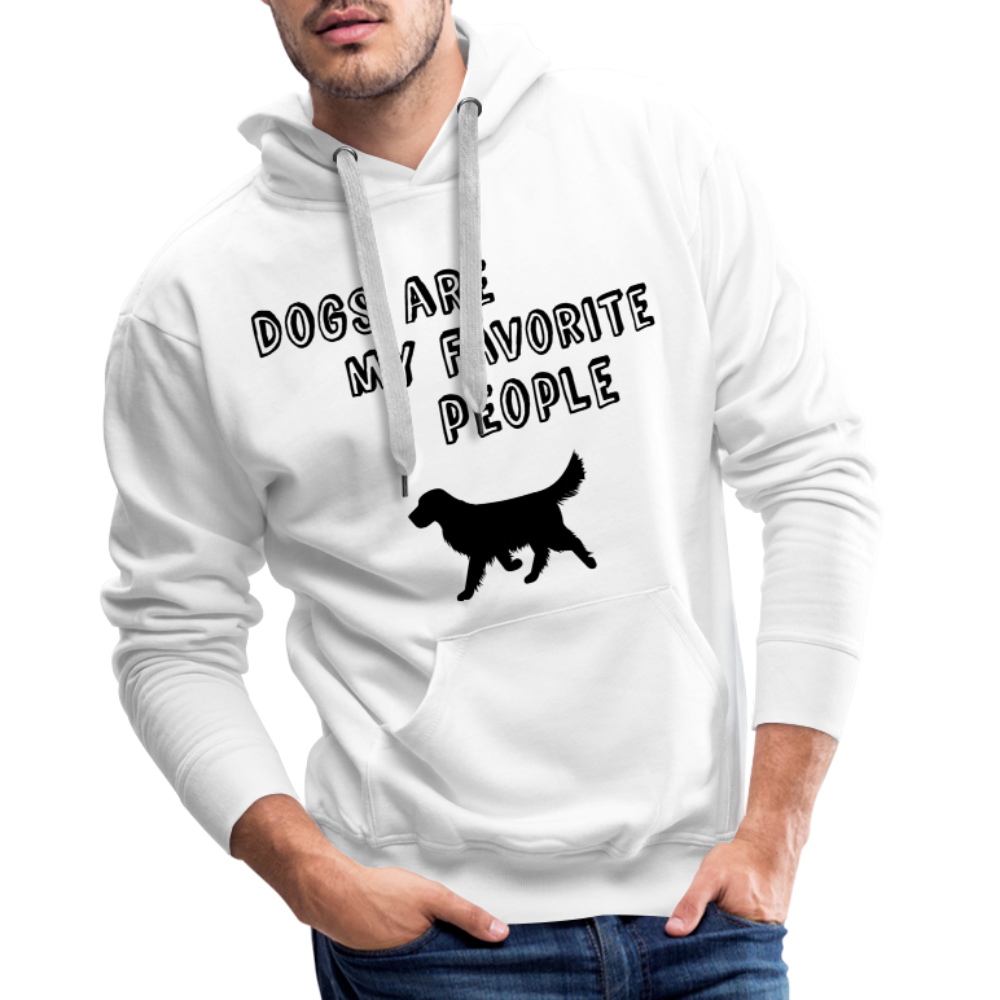 Men’s Premium Hoodie - Favorite Dog - weiß