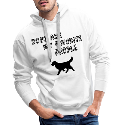 Men’s Premium Hoodie - Favorite Dog - weiß