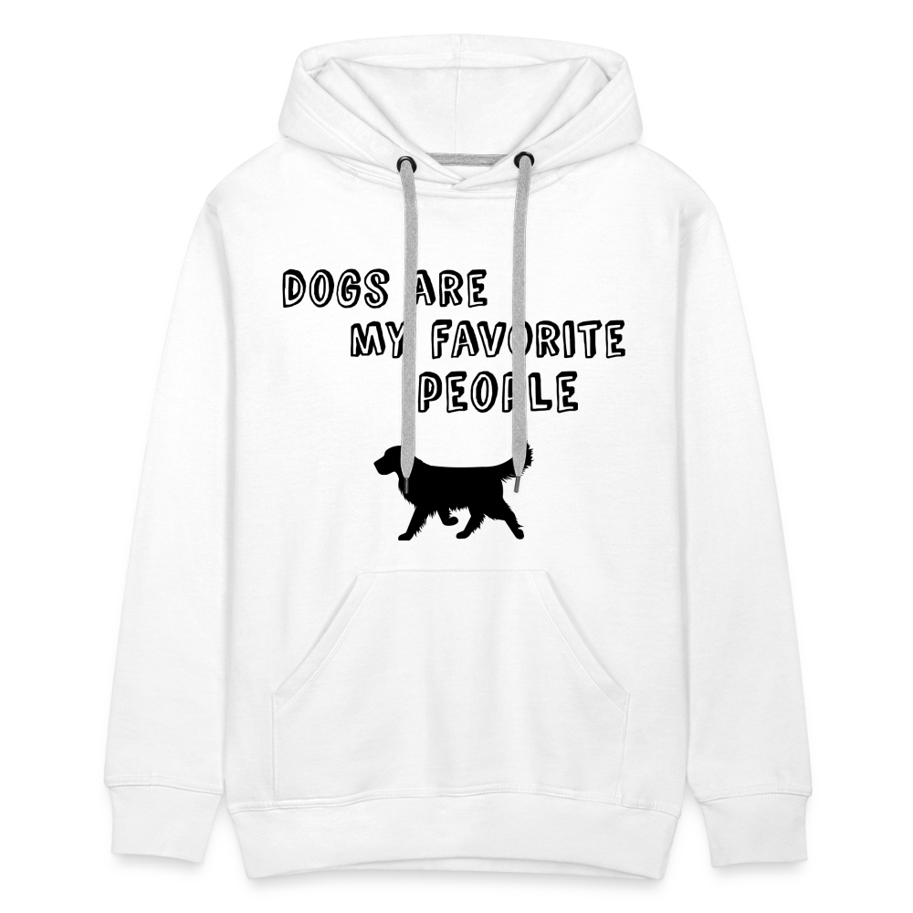 Men’s Premium Hoodie - Favorite Dog - weiß