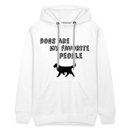 Men’s Premium Hoodie - Favorite Dog - weiß