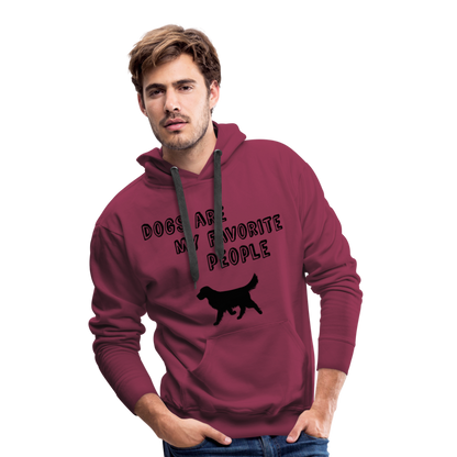 Men’s Premium Hoodie - Favorite Dog - Bordeaux