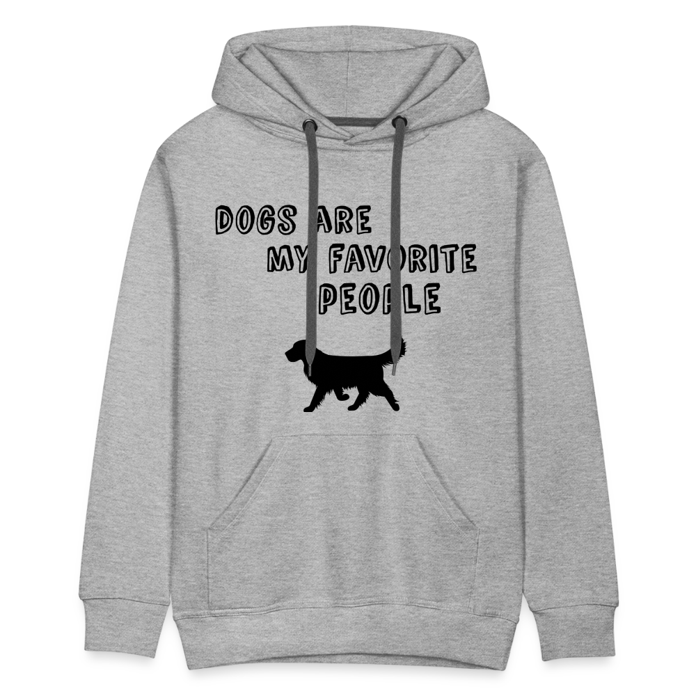 Men’s Premium Hoodie - Favorite Dog - Grau meliert