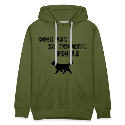 Men’s Premium Hoodie - Favorite Dog - Olivgrün