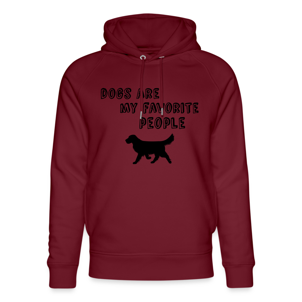 Unisex Bio-Hoodie von Stanley & Stella - Favorite Dog - Burgunderrot