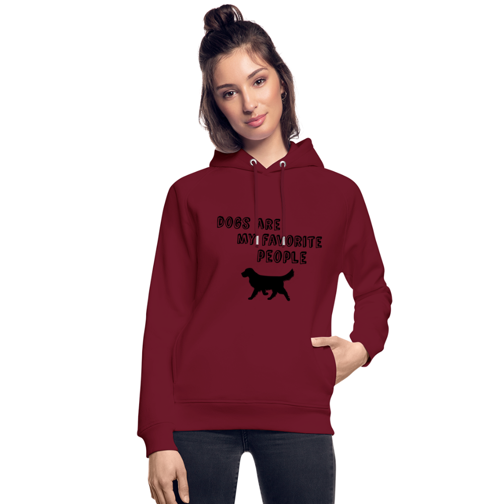 Unisex Bio-Hoodie von Stanley & Stella - Favorite Dog - Burgunderrot