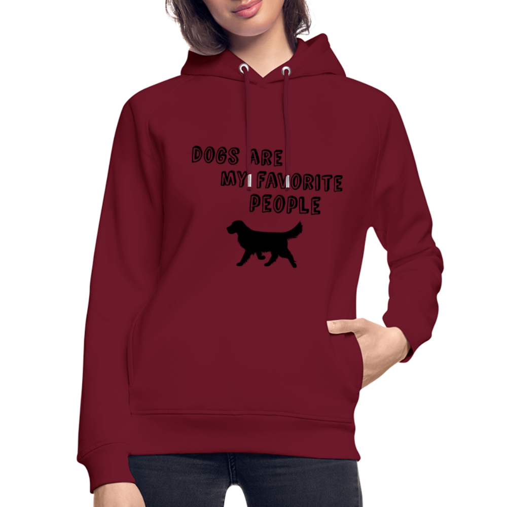 Unisex Bio-Hoodie von Stanley & Stella - Favorite Dog - Burgunderrot