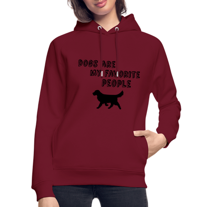 Unisex Bio-Hoodie von Stanley & Stella - Favorite Dog - Burgunderrot