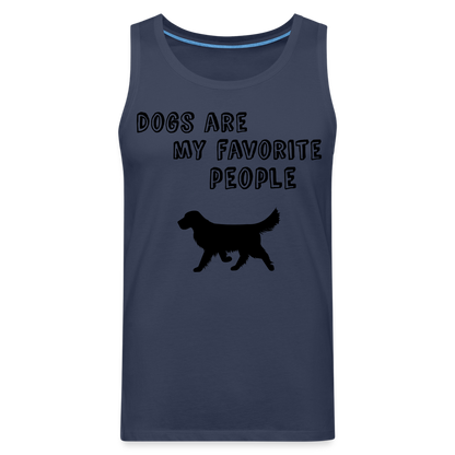 Männer Premium Tank Top - Favorite Dog - Navy