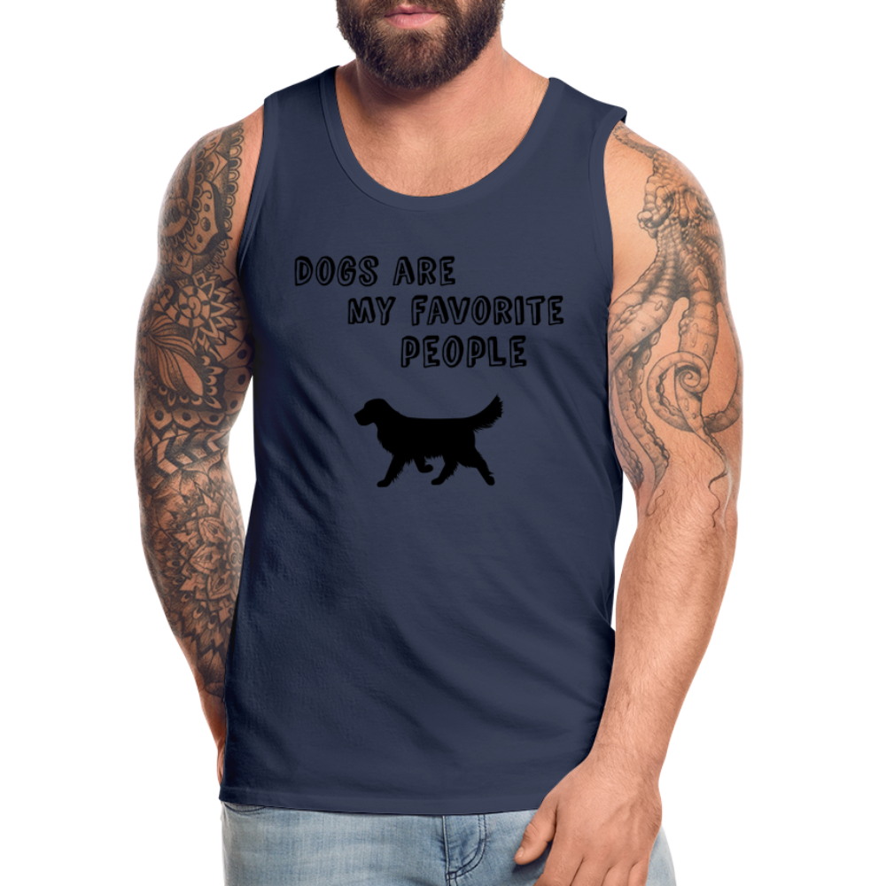 Männer Premium Tank Top - Favorite Dog - Navy