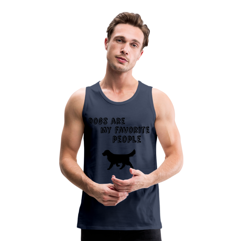 Männer Premium Tank Top - Favorite Dog - Navy