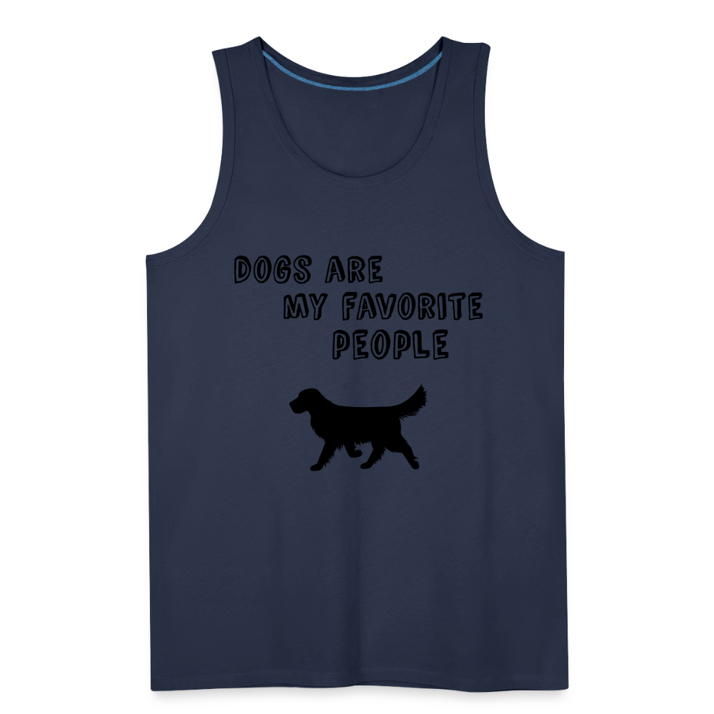 Männer Premium Tank Top - Favorite Dog - Navy