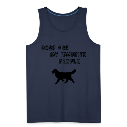 Männer Premium Tank Top - Favorite Dog - Navy