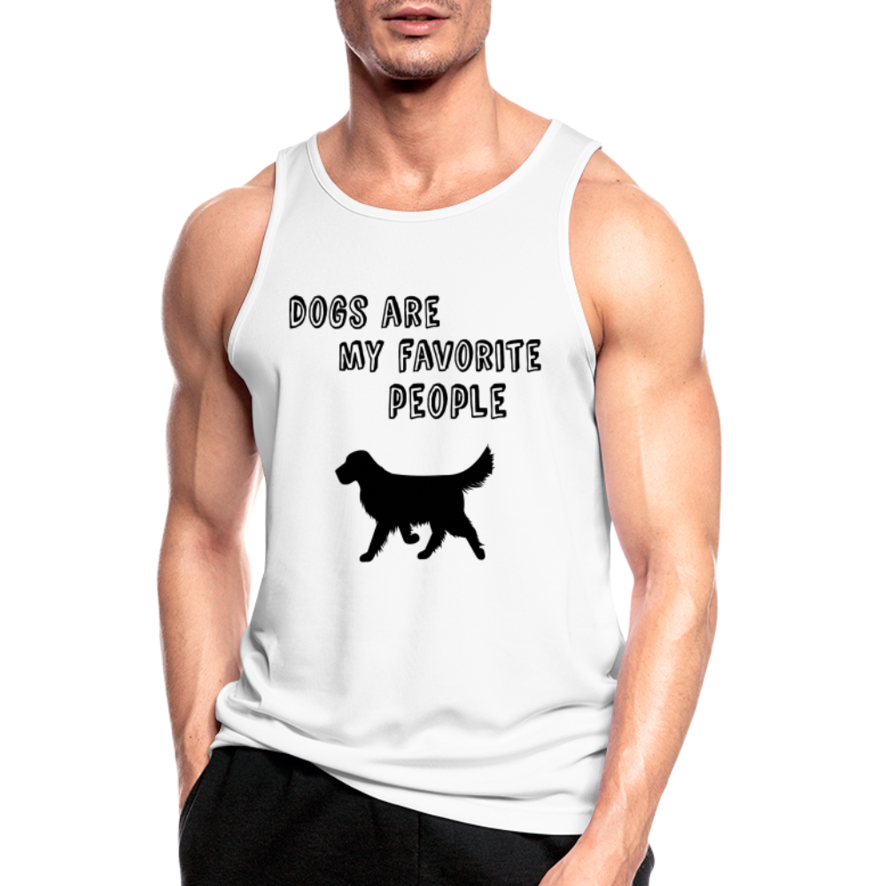 Männer Tank Top atmungsaktiv - Favorite Dog - weiß