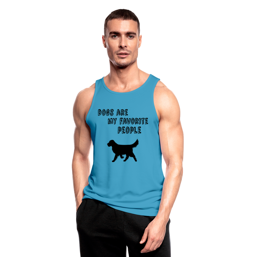 Männer Tank Top atmungsaktiv - Favorite Dog - Saphirblau