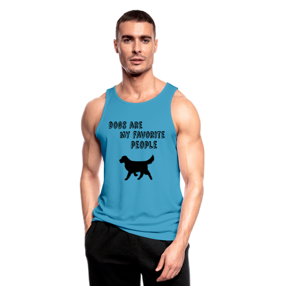 Männer Tank Top atmungsaktiv - Favorite Dog - Saphirblau