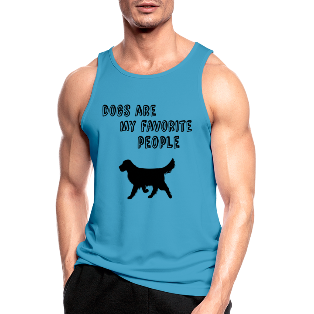 Männer Tank Top atmungsaktiv - Favorite Dog - Saphirblau