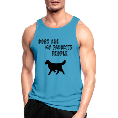 Männer Tank Top atmungsaktiv - Favorite Dog - Saphirblau